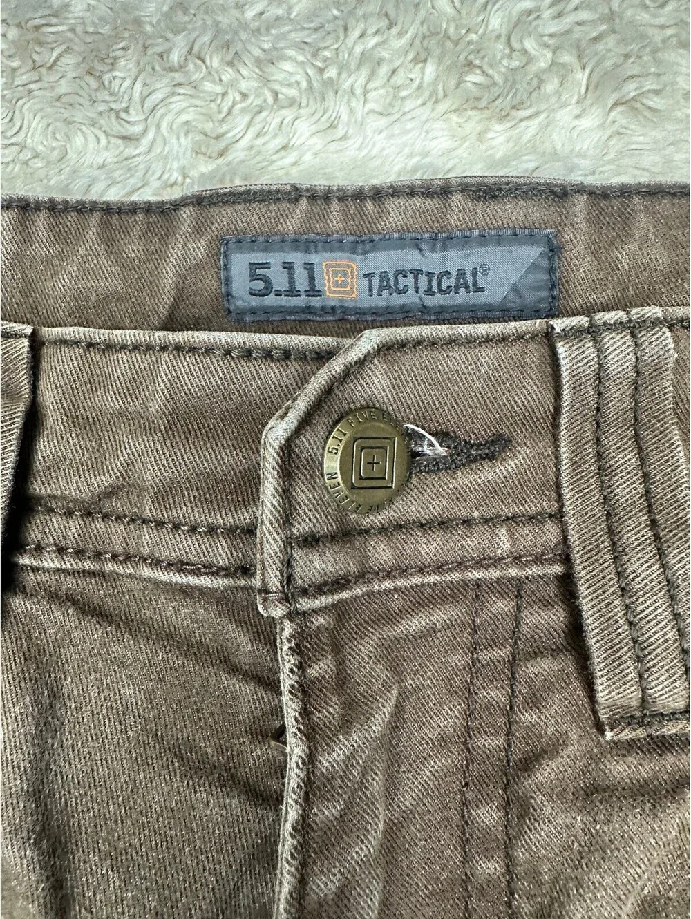 5.11 Tactical Defender Flex brown slim straight pants/denim 28x32 gorpcore
